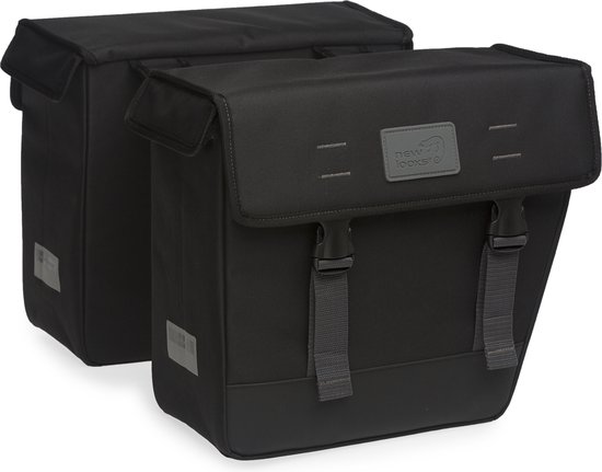 New Looxs Origin Double Hybride Dubbele Fietstas - 33 liter - Zwart