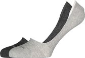 Calvin Klein Luca herensokken (2-pack) - onzichtbare sneakersokken - antraciet en grijs - Maat: 43-46