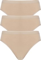 ten Cate Basic women rio (3-pack) - dames slips lage taille - huidskleur -  Maat: XL