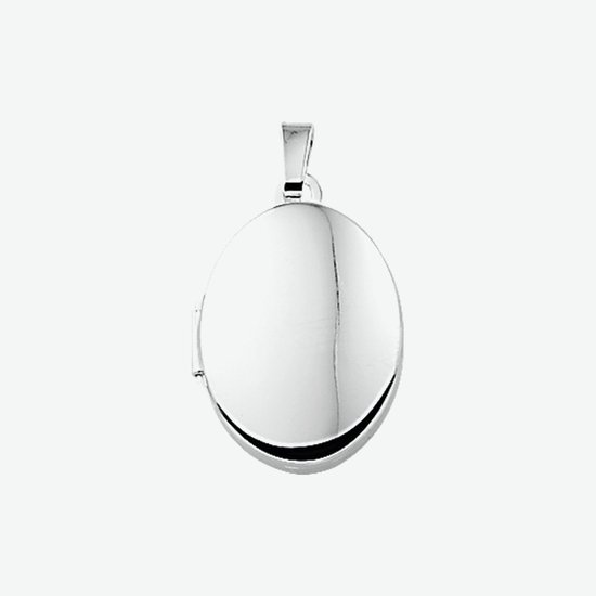 YO&NO - Hanger - Zilver - Medaillon - Ovaal - 14mm - 18.5mm - Sieraden vrouw - Zilver 925