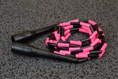 Sanguine MX soft beaded jump rope - Springtouw - Black & Pink - 305cm