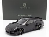 Porsche 911 (992) Turbo S 2020 Zwart 1-18 Minichamps ( Dealer )