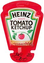Heinze Tomaten ketchup Mini Kleine Zakjes Sachets 2,6cl Doos 70 Stuks Apart verpakt