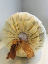 Extra Rolkussensloop - Gulingsloop - Handmade by Gustiana - 85 x 35 cm - Lichtgeel