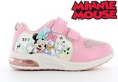 Disney - Minnie & Daisy "BFF" kinderschoenen - maat 24 - roze sneakers voor meisjes met dubbele velcro/klittenband - Minnie Mouse & Daisy Duck sportschoenen
