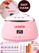 UniWide® Pro Wax Apparaat met 500 gram Beans - Wax Ontharen - Incl. Wax Spatels, Bonen, Behandelingssprays - Veilige Ontharingswax - Gemakkelijk Touch Control - Complete Set