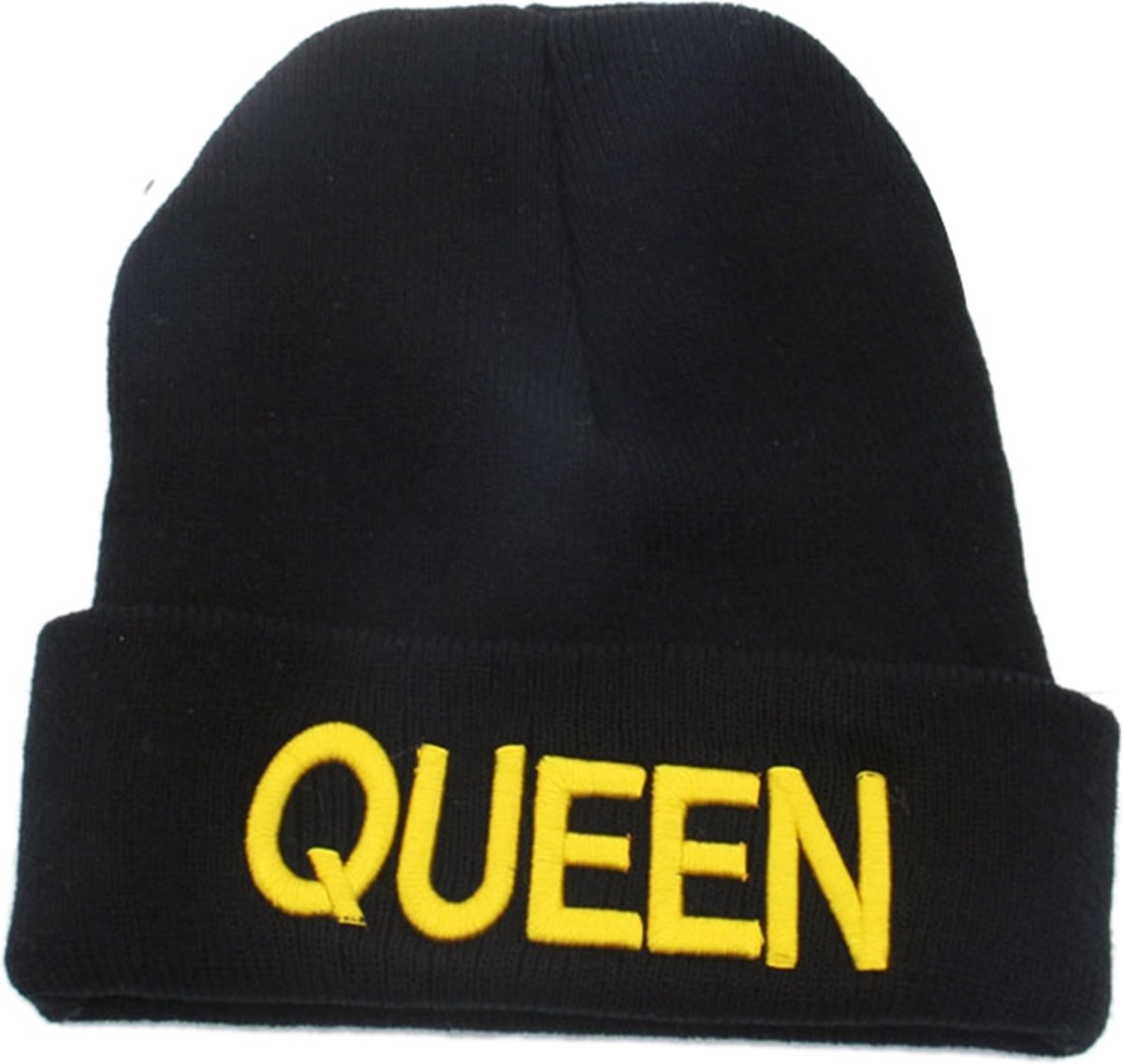 Winkrs | Beanie "Queen" Goud | Muts | Hoofddeksel | One Size Unisex