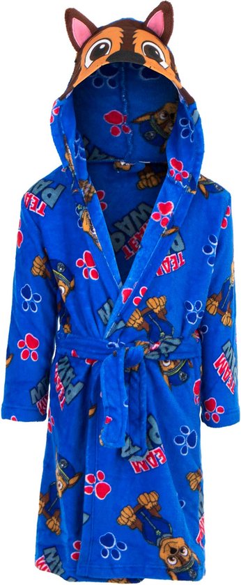 Paw Patrol Badjas - Chase - Blauw - Maat 122/128