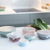 Green Island - Siliconen deksels - Set van 6 - Zero Waste - Herbruikbaar