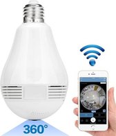 Veiligheidscamera - Geheime camera - Camera - Via app te bedienen en te bekijken - Verborgen camera - Lichtbol camera - Lichtje - Lamp camera - E27 - Spionage camera - Lamp - Lampje - SPY CAM