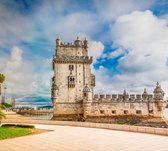 Torre de Belém, patrimoine mondial à Lisbonne - Papier peint photo (en bandes) - 450 x 260 cm
