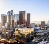 De skyline van downtown cityscape Los Angeles - Fotobehang (in banen) - 450 x 260 cm