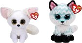 Ty - Knuffel - Beanie Boo's - Phoenix Fox & Atlas Fox