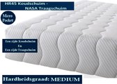 2-Persoons Matras - MICROPOCKET HR45 KOUDSCHUIM/NASA traagschuim 7 ZONE 23 CM - 3D   - Gemiddeld ligcomfort - 140x200/23