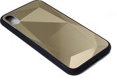 Apple iPhone XS MAX | Spiegel Facet hoesje | Beschermhoesje - Backcover | Spiegelhoesje - Mirrorcase | Diamant - Diamond | GOUD - GOLD