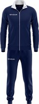 Trainingspak Givova TR031 Tuta Torino, 0403 Navy Blauw/Wit, maat 3XL