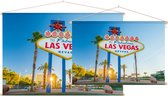 Wereldberoemde welkomstbord van de Las Vegas Strip - Foto op Textielposter - 120 x 80 cm