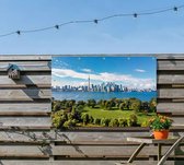 Indrukwekkende meer van Ontario voor de skyline van Toronto - Foto op Tuinposter - 60 x 40 cm