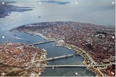 De Bosporus scheidt Europa en Azië in Istanbul - Foto op Tuinposter - 90 x 60 cm