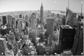 Het Empire Stat Building in de skyling van New York CIty - Foto op Tuinposter - 150 x 100 cm
