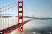 De Golden Gate Bridge in mistig San Francisco  - Foto op Tuinposter - 60 x 40 cm