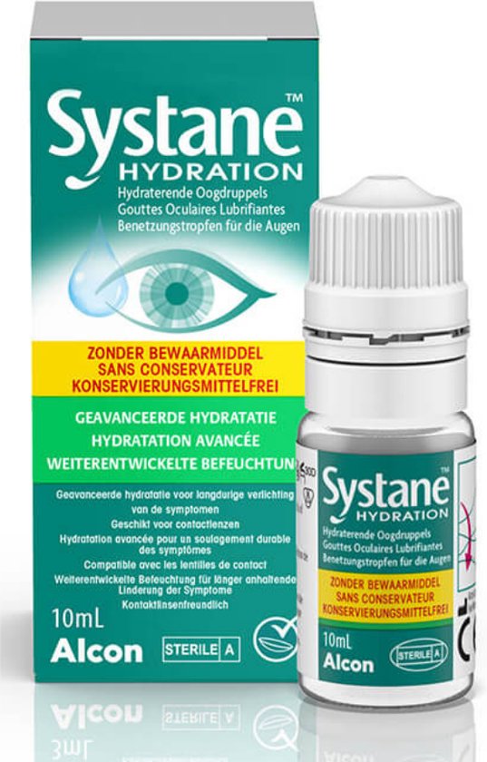 Systane Hydration (zonder conserveermiddel) - oogdruppels - 10ml