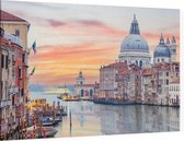 Skyline van Venetië met het Canal Grande - Foto op Canvas - 45 x 30 cm