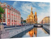Kathedraal op het Bloed aan het Gribojedovkanaal in Sint-Petersburg - Foto op Canvas - 60 x 40 cm