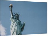 Het Statue of Liberty In New York voor een blauwe lucht - Foto op Canvas - 60 x 40 cm
