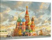 Kathedraal van de Voorbede van de Moeder Gods in Moskou - Foto op Canvas - 45 x 30 cm