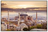 De wereldberoemde moskee Hagia Sophia in Istanbul - Foto op Akoestisch paneel - 225 x 150 cm