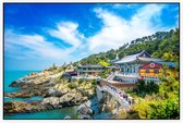 Boeddhistische tempel Haedong Yonggungsa in Busan - Foto op Akoestisch paneel - 90 x 60 cm