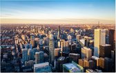 Skyline en Business Center van Toronto vanuit de lucht - Foto op Forex - 120 x 80 cm