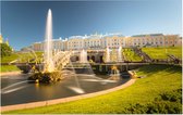 De fonteinen van het hof van Peter de Grote in Sint-Petersburg - Foto op Forex - 90 x 60 cm