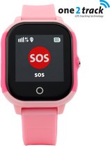 One2track Connect Go - GPS tracker telefoonhorloge kinderen - Roze - GPS met belfunctie - GPS horloge Kind