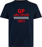 T-shirt navy GP Abu Dhabi 2021 | race supporter fan shirt | Grand Prix circuit Yas Marina | Formule 1 fan | Max Verstappen / Red Bull racing supporter | racing souvenir | maat L