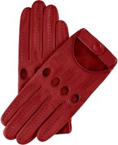 Fratelli Orsini Leren Handschoenen voor Dames Alessa (Rood) - Lamslederen autohandschoenen Premium Handschoenen Handgemaakt in Italië - Rood maat 7 - M - met opbergzakje & ledergel