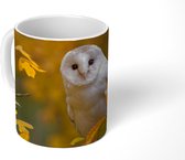 Mok - Koffiemok - Vogel - Uil - Herfst - Mokken - 350 ML - Beker - Koffiemokken - Theemok