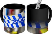 Magische Mok - Foto op Warmte Mokken - Koffiemok - Politie banden - Magic Mok - Beker - 350 ML - Theemok