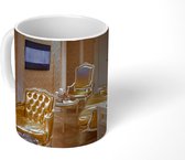 Mok - Woonkamer in een gouden huis - 350 ML - Beker