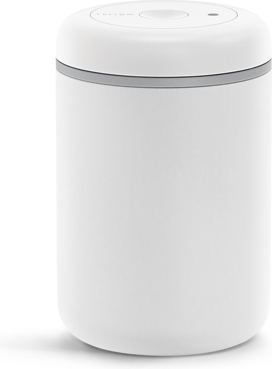 Fellow Atmos Vacuum Canister - 1.2l Matte White Steel