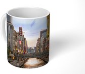 Mok - Zonsondergang achter het Dotonbori-kanaal in Azië - 350 ML - Beker