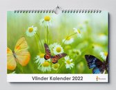 Vlinder kalender 2023 | 35x24 cm | jaarkalender 2023 | Wandkalender 2023