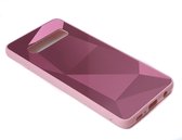 Samsung Galaxy S10 PLUS - S10+ | Spiegel Facet hoesje | Beschermhoesje - Backcover | Spiegelhoesje - Mirrorcase | Diamant - Diamond | ROZE - PINK