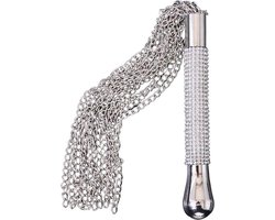 Nooitmeersaai - Metalen ketting zweep zilver - 44 cm