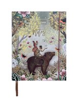 Pepa Lani family planner 2025 Flower Purple fancy hearts
