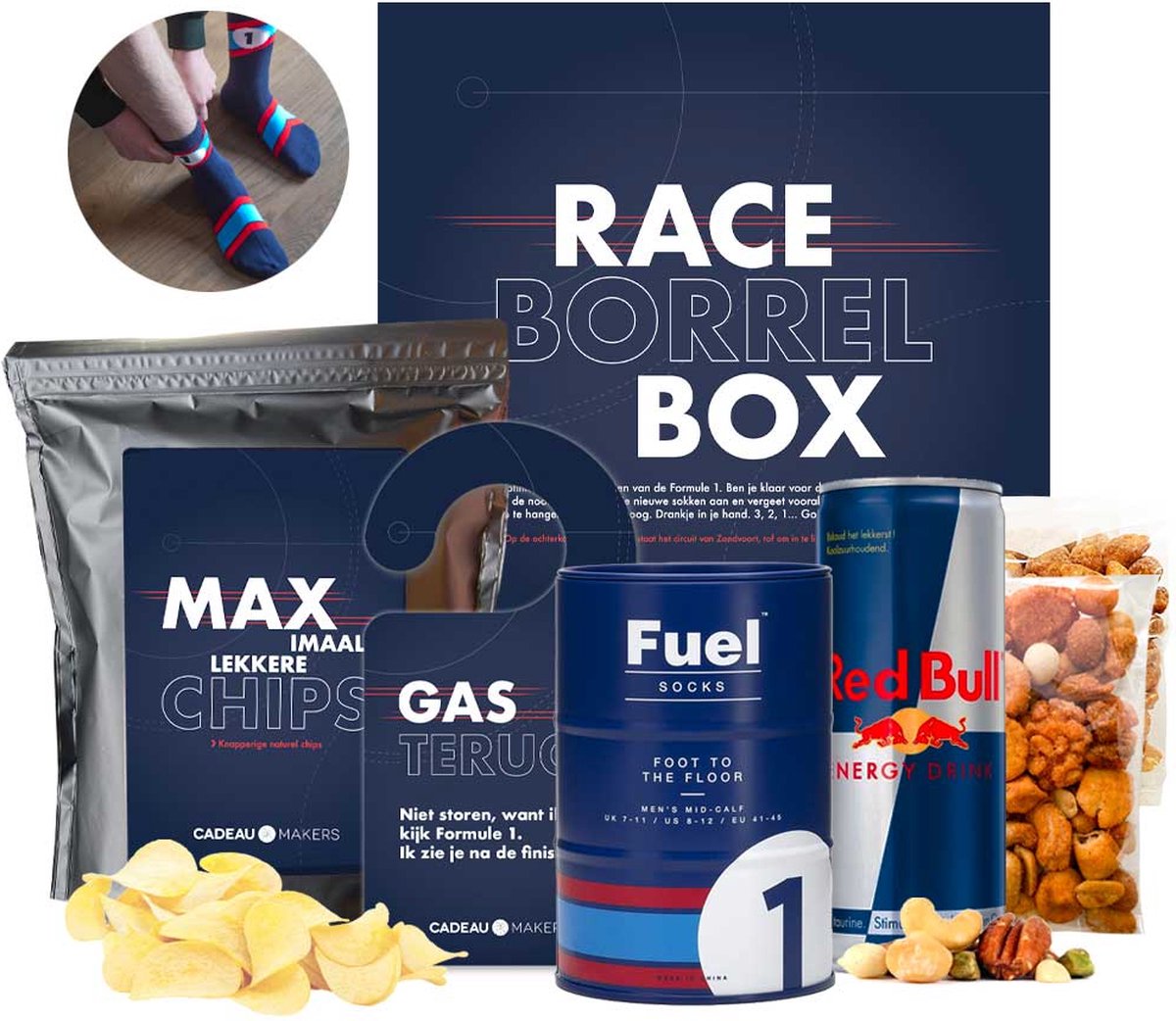 Race pakket cadeau Borrelen tijdens de Formule 1! Cadeau mannen