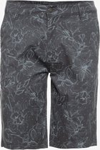 Unsigned heren short met bloemenprint - Grijs - Maat L
