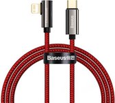 Baseus USB-C Kabel naar Apple Lightning 20W, 1m Oplaadkabel voor Apple iPhone 11/ 11Pro/ 11Pro Max/ XR / XS Max / XS / X voor Apple iPad 9 (rood)