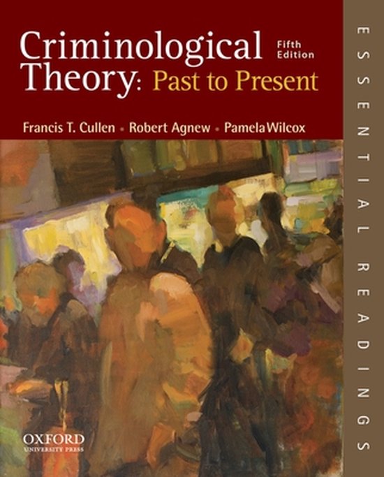 Criminological Theory Past To Present | 9780199301119 | Francis T